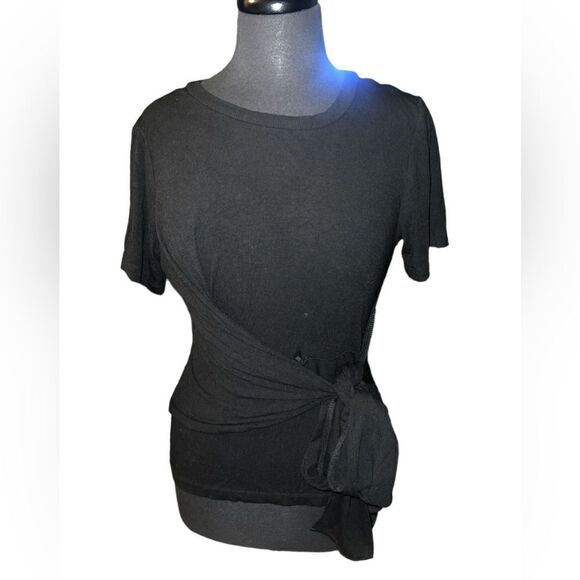 🐘 Lea & Viola Black Wrap Shirt - Picture 1 of 3